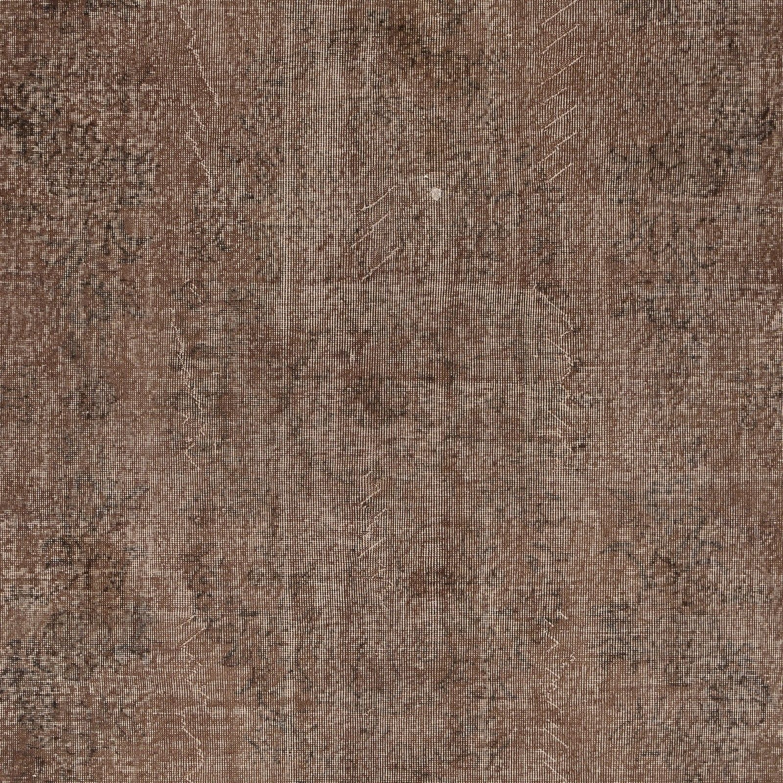 6x10.2 Ft Modern Handmade Turkish Rug. Vintage Brown Carpet For Living Room photo Textiles