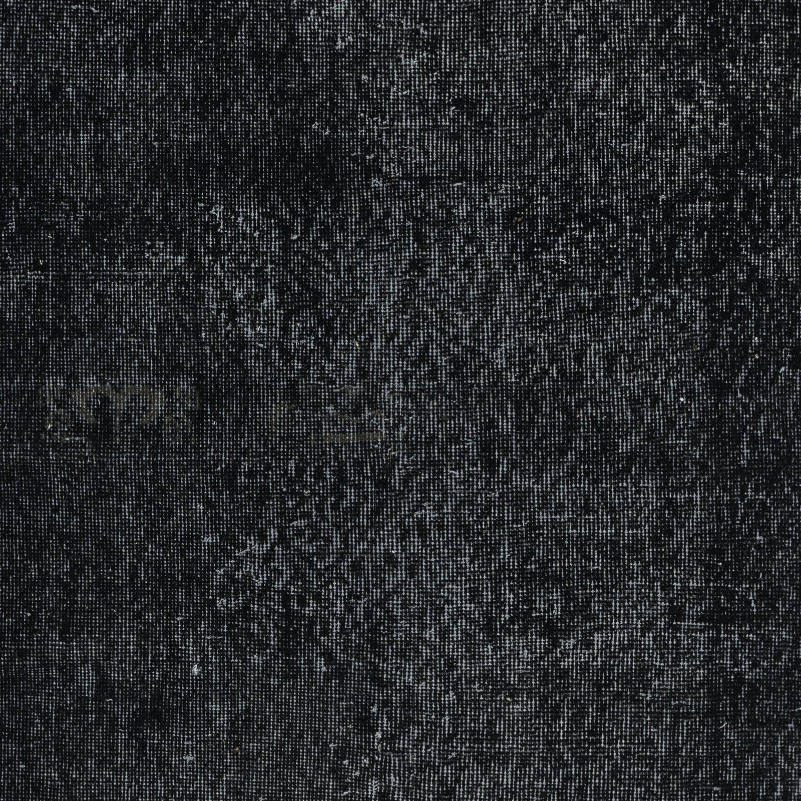 3.7x6.7 Ft Black Overdyed Handmade Rug. Vintage Turkish Area Rug For Living Room photo Textiles