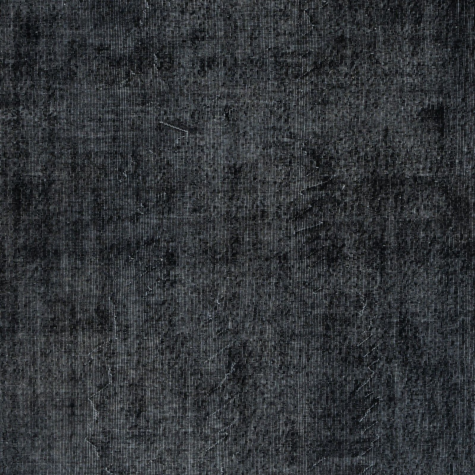 5.6x9 Ft Plain Black Overdyed Area Rug, Handknotted And Handwoven In Turkey photo Textiles
