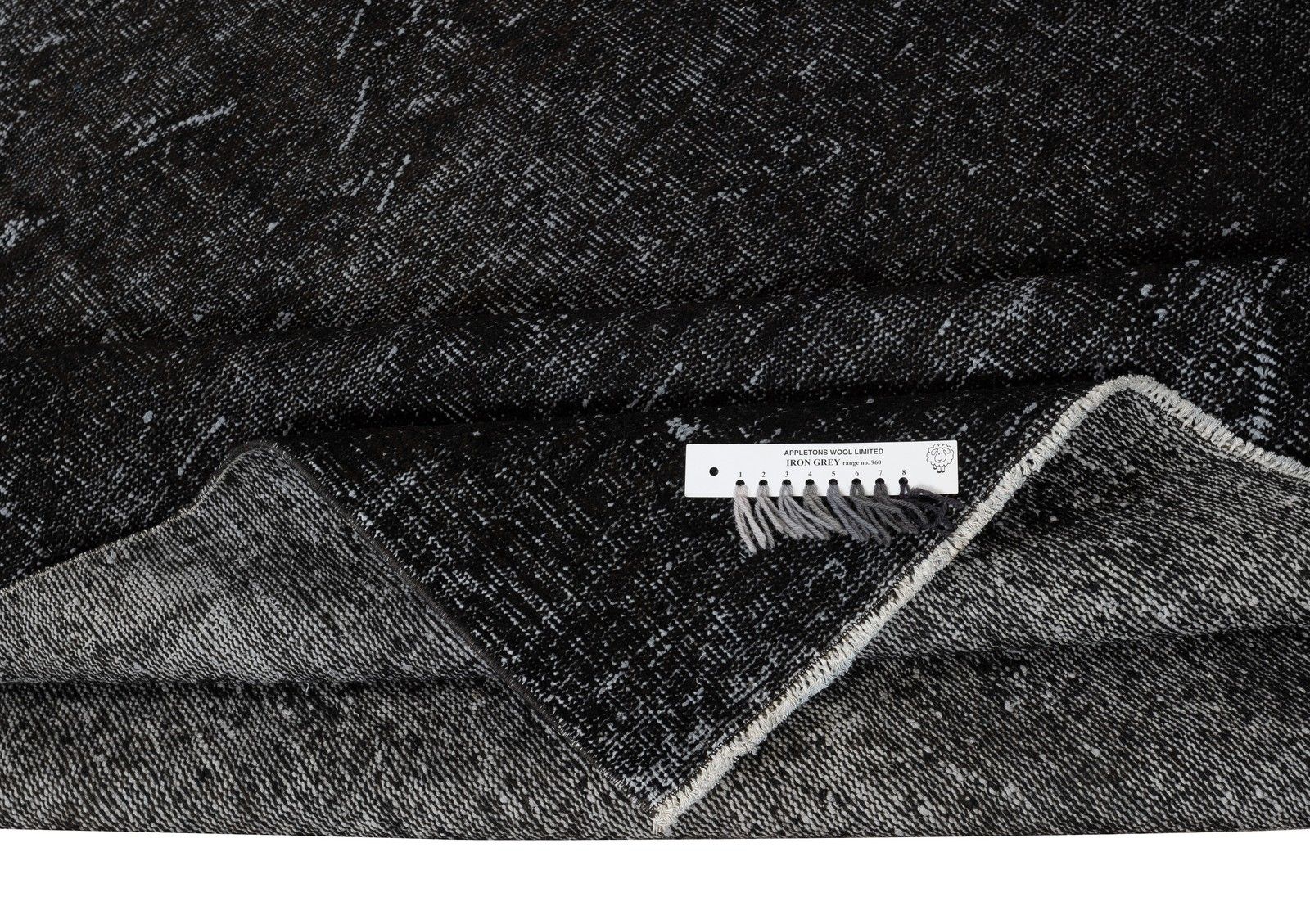 6x10 Ft Handmade Turkish Rug. Vintage Black Redyed Carpet For Living Room photo for sale