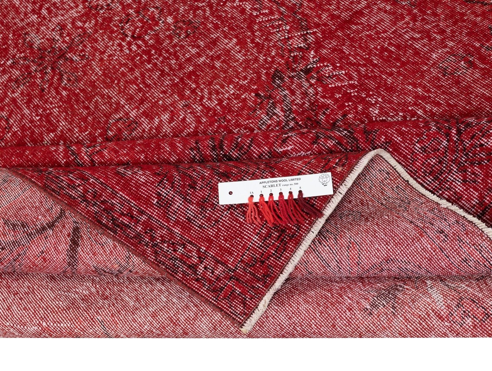 7x10.2 Ft Red Turkish Area Rug For Bedroom. Vintage Handmade Rug For Living Room photo for sale