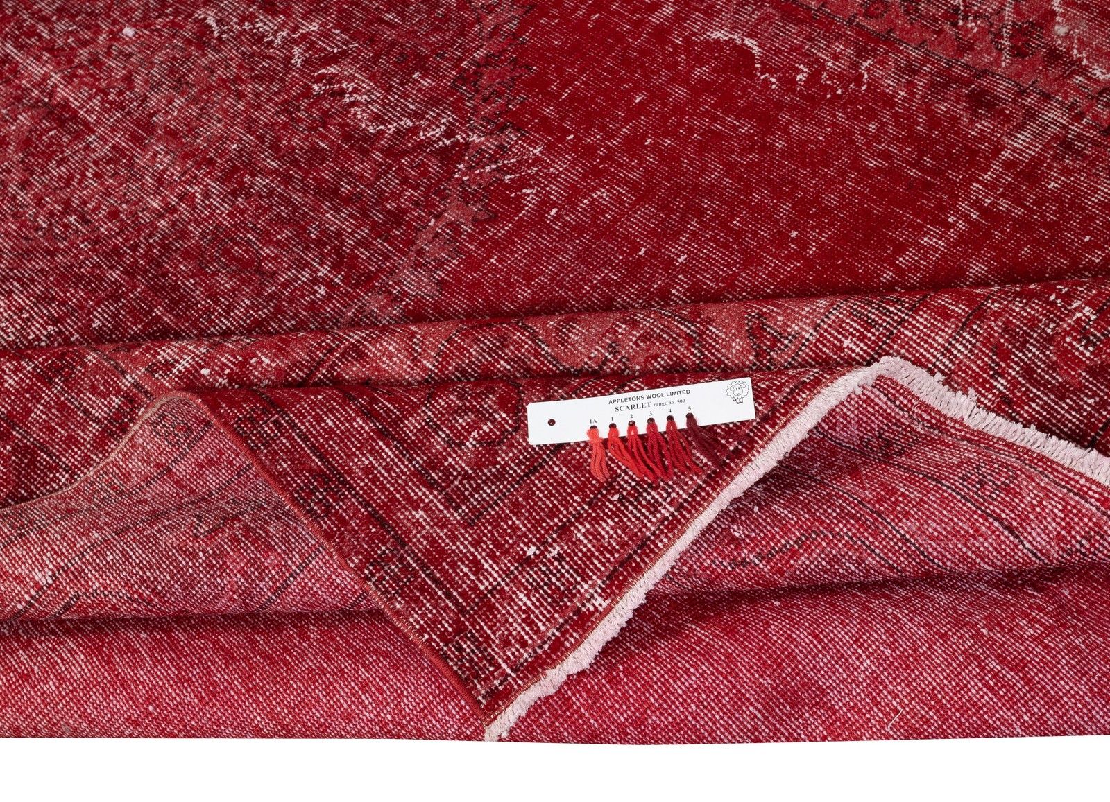 7x10.5 Ft Vintage Red Wool Rug. Handmade Turkish Rug For Contemporary Spaces photo for sale