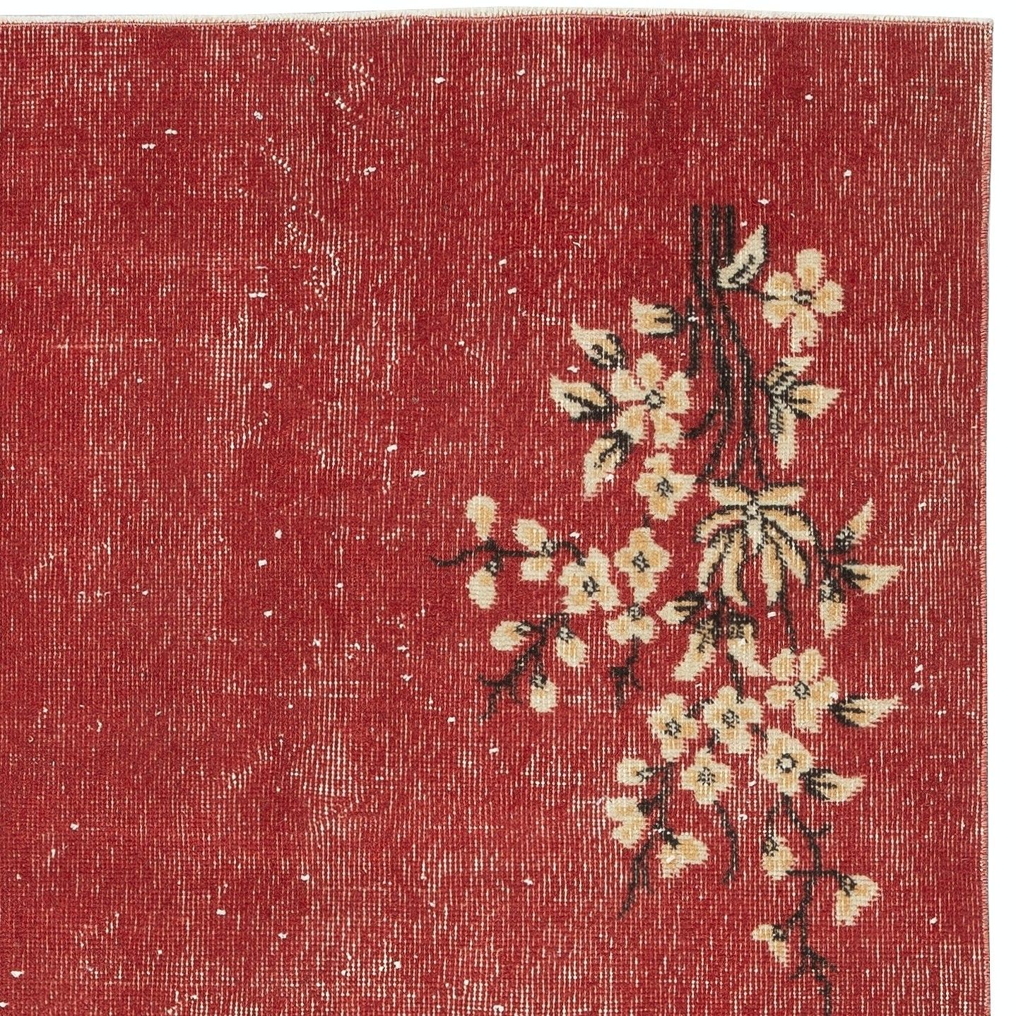 3.6x7.2 Ft Vintage Hand Knotted Chinese Art Deco Design Red Area Rug photo 270.0