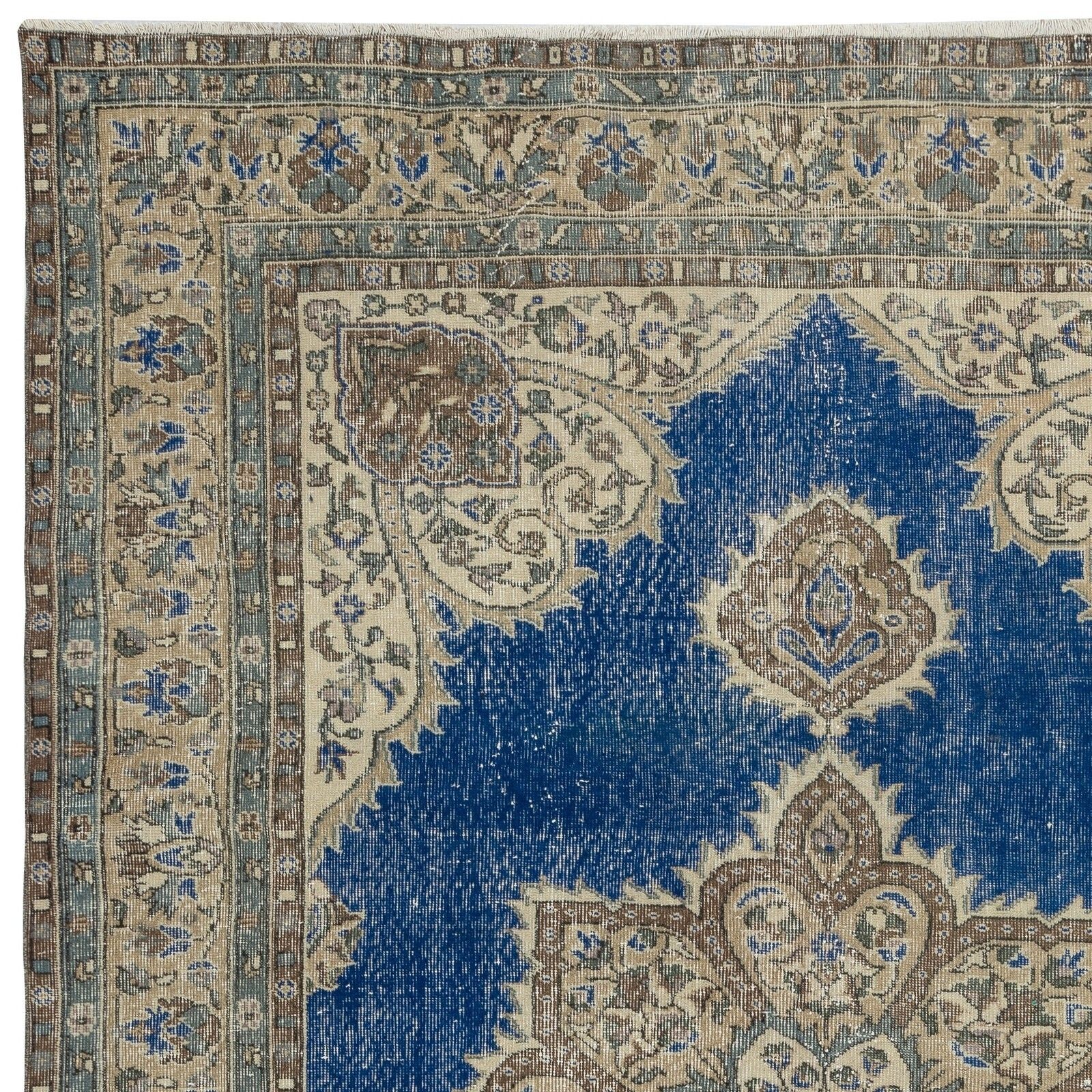 6.8x9.8 Ft Traditional Vintage Handmade Turkish Area Rug With Medallion Design photo 696.0