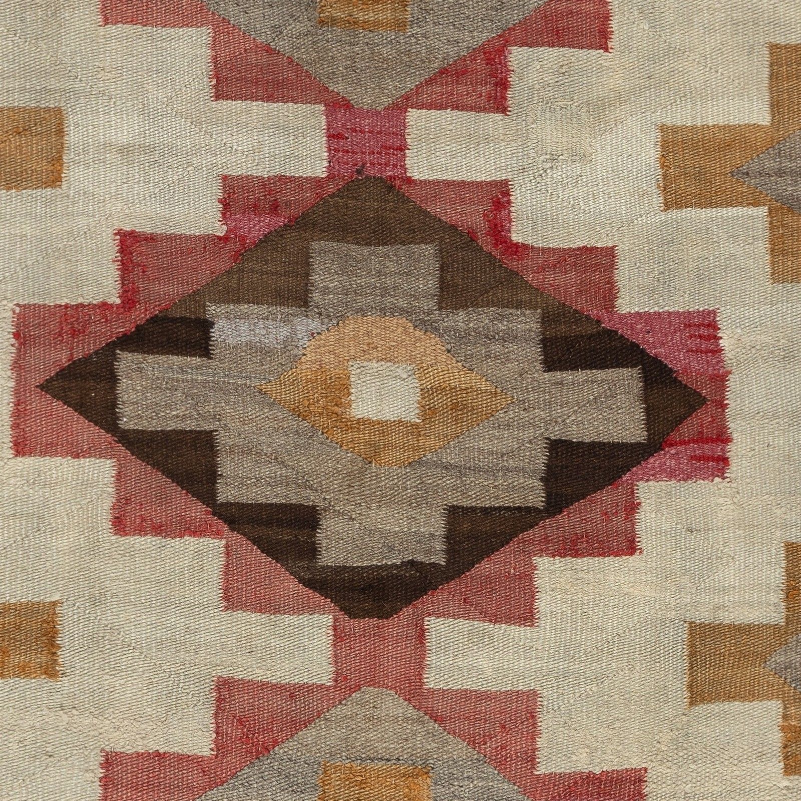 5x7 Ft Midcentury Navajo Rug, Crystal Style, Natural & Earth Tones, Ca 1940–1955 photo Textiles