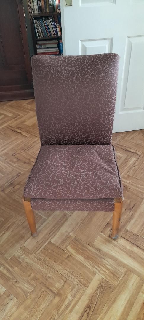 Parker Knoll 747 Vintage Mid Century Brown Cocktail Bedroom Chair Light Oak photo furniture