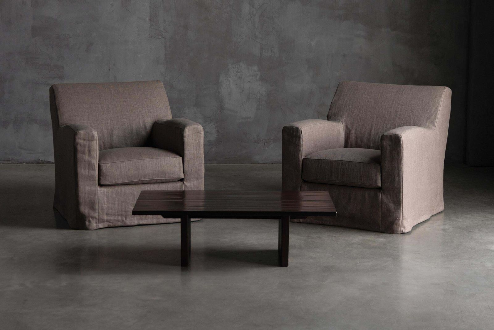Lounge Chairs By Christian Liaigre, France, 1990s photo for sale