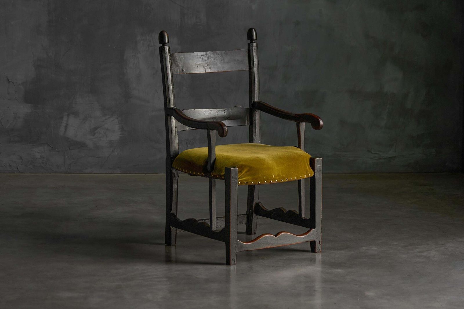 Rustic Folk Art Armchair, France, 19th Century photo furniture