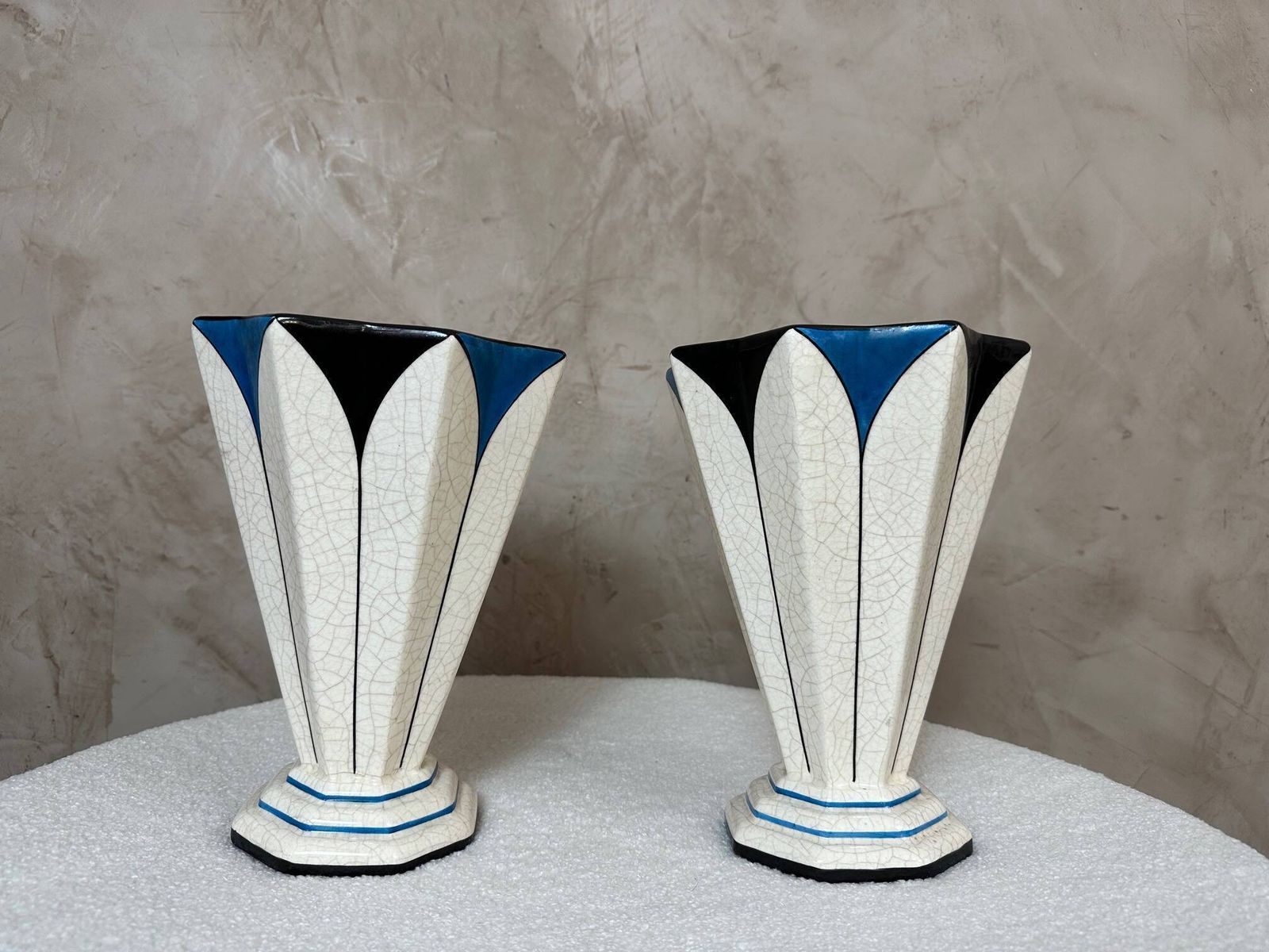 Pair Of Longwy Vases, 1920s, Vintage photo Home Decor