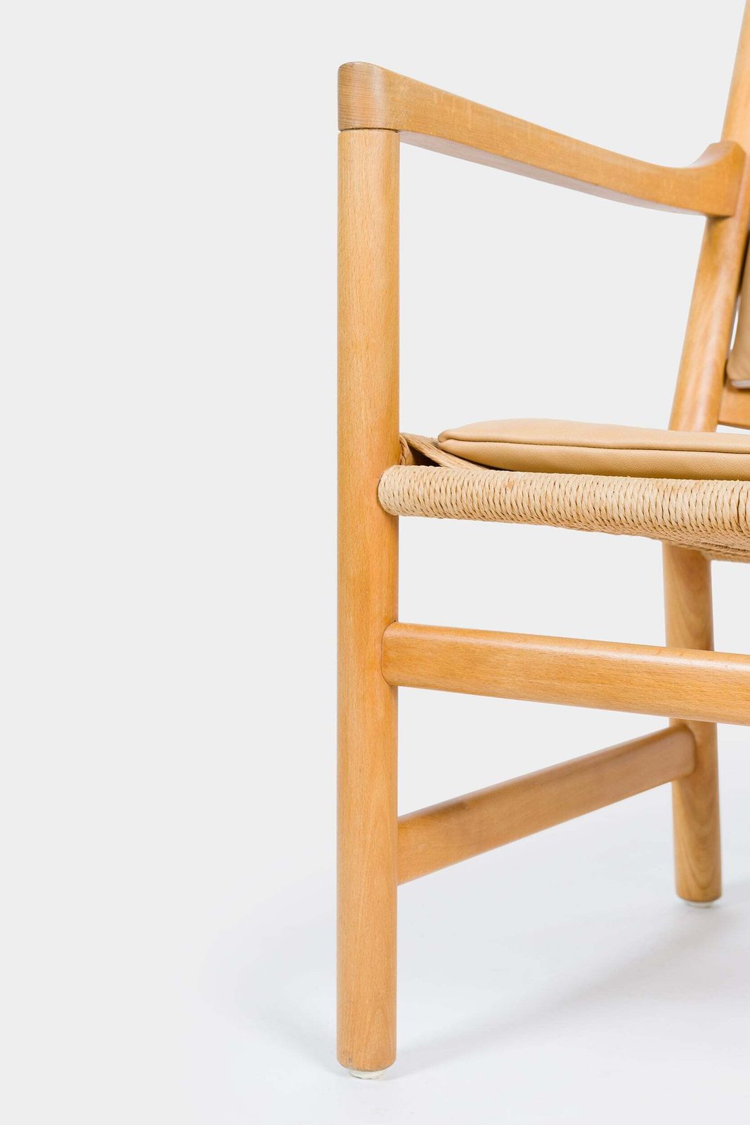 Pair Of Hans J. Wegner, Carl Hansen & Son, Ch44 Easy Chair, Denmark, 60s photo vintage