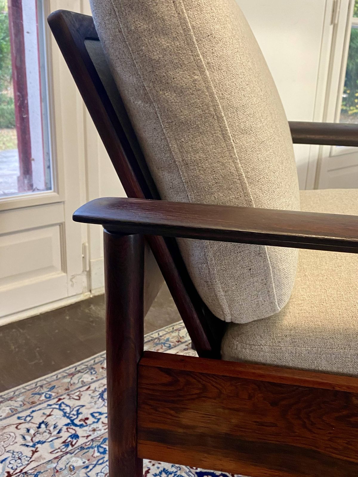 Armchair & Ottoman Hans Olsen – Vatne Møbler Denmark, 1960 Rosewood photo vintage