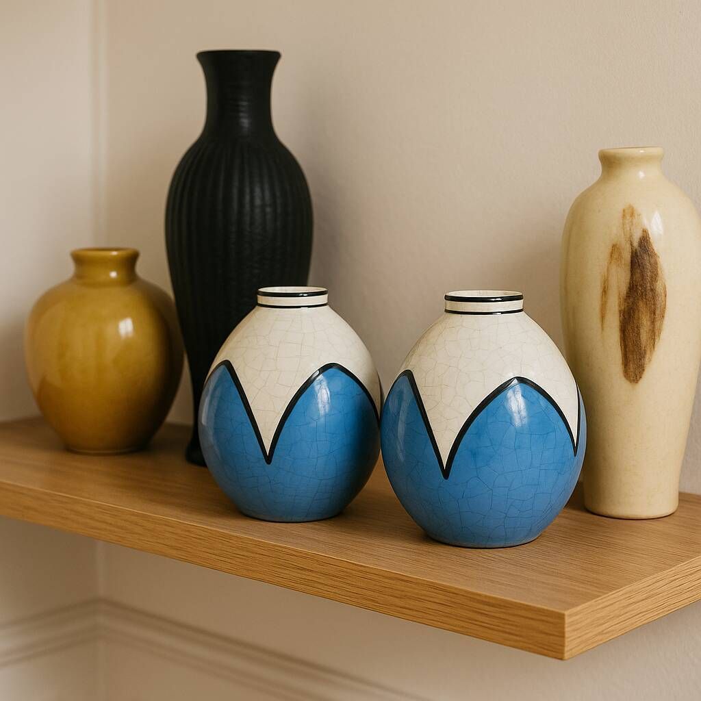 Page 1 Of 9 Pair Of Art Deco Vases photo buy