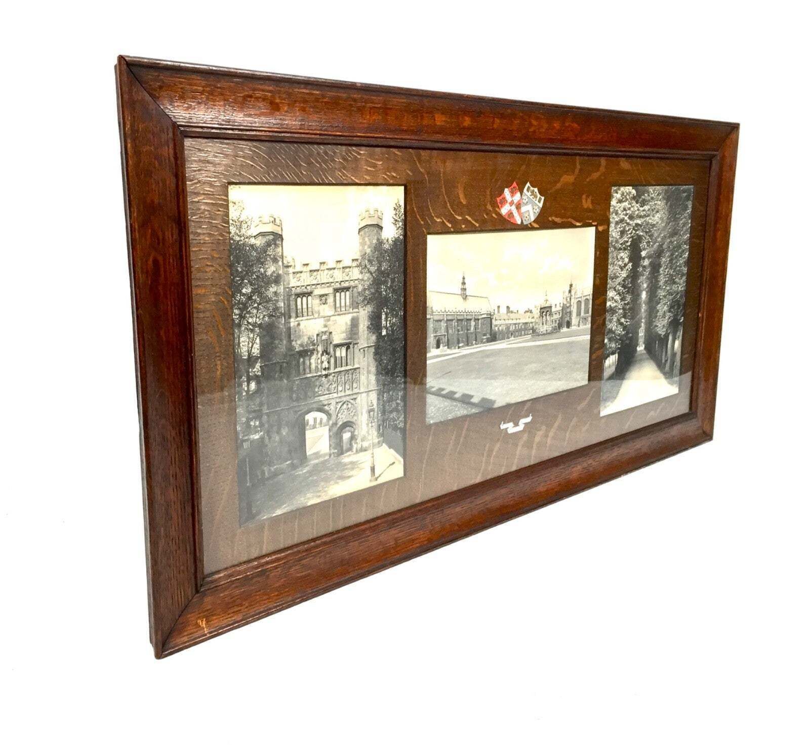 Antique Cambridge Trinity College Presentation Picture / Framed James Rossiter