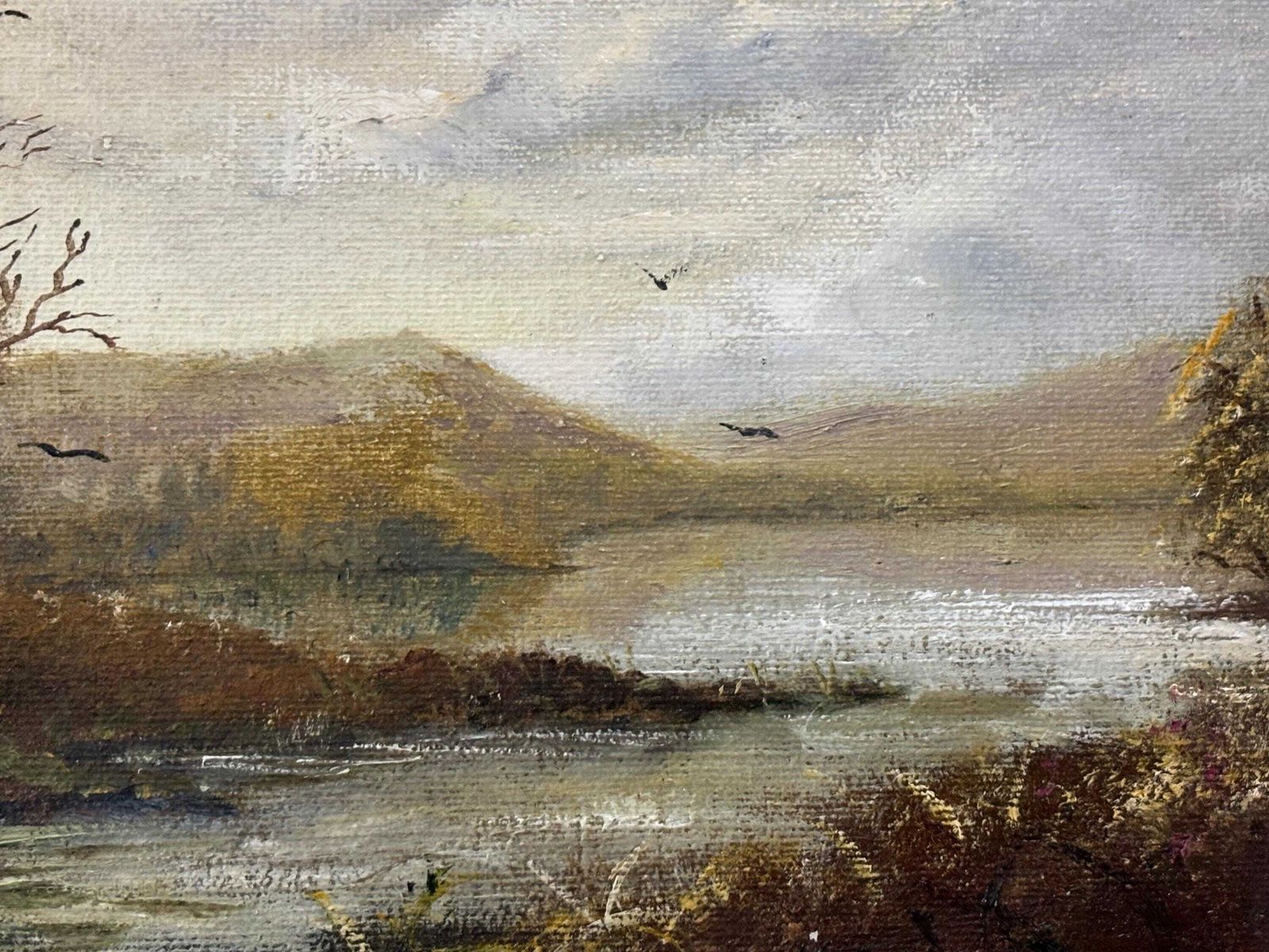 J. K. Whitton Oil On Canvas Painting " After Sunset" Picture photo 140.0