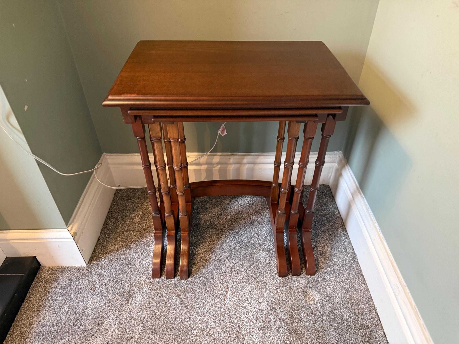 Antique Vintage Nest Of Tables, Plant Stand, Side Table, Coffee Table, Occasional Table