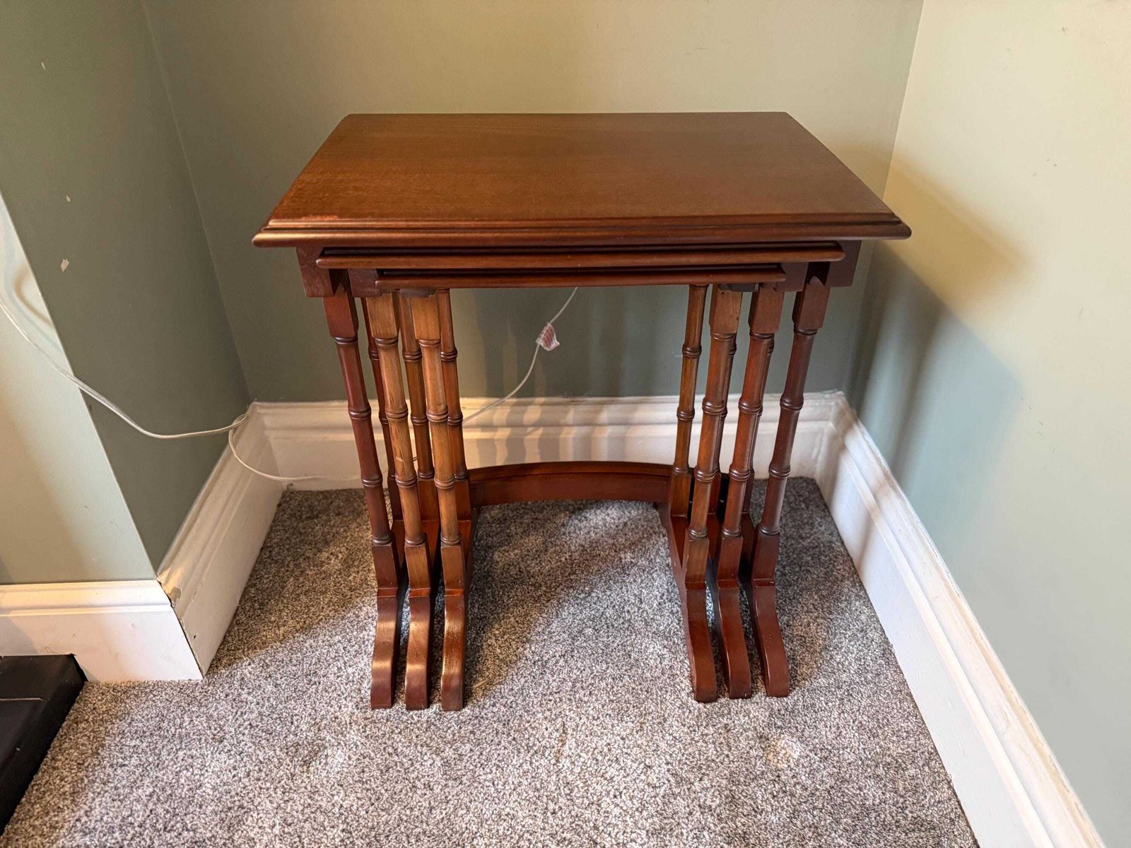 photo buy Antique Vintage Nest Of Tables, Plant Stand, Side Table, Coffee Table, Occasional Table