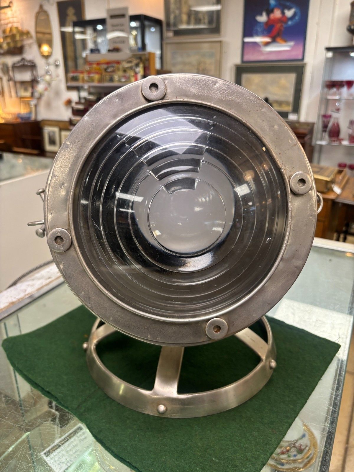 1990's Noble Lighting Company Stainless Steel Spotlight Lamp photo 95.0