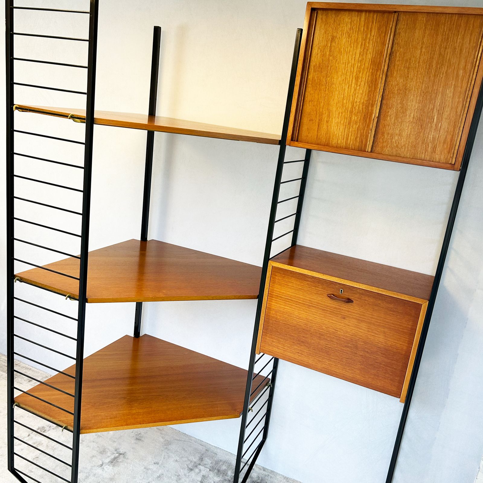 Ladderax Corner Shelving System By Robert Heal For Staples photo for sale