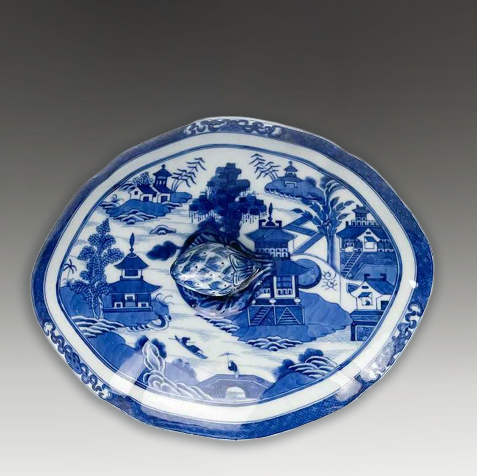 Chinese Qianlong 18thc Tureen Lids 4  Large Lids 27cm Superb Wall Decoration photo 295.0