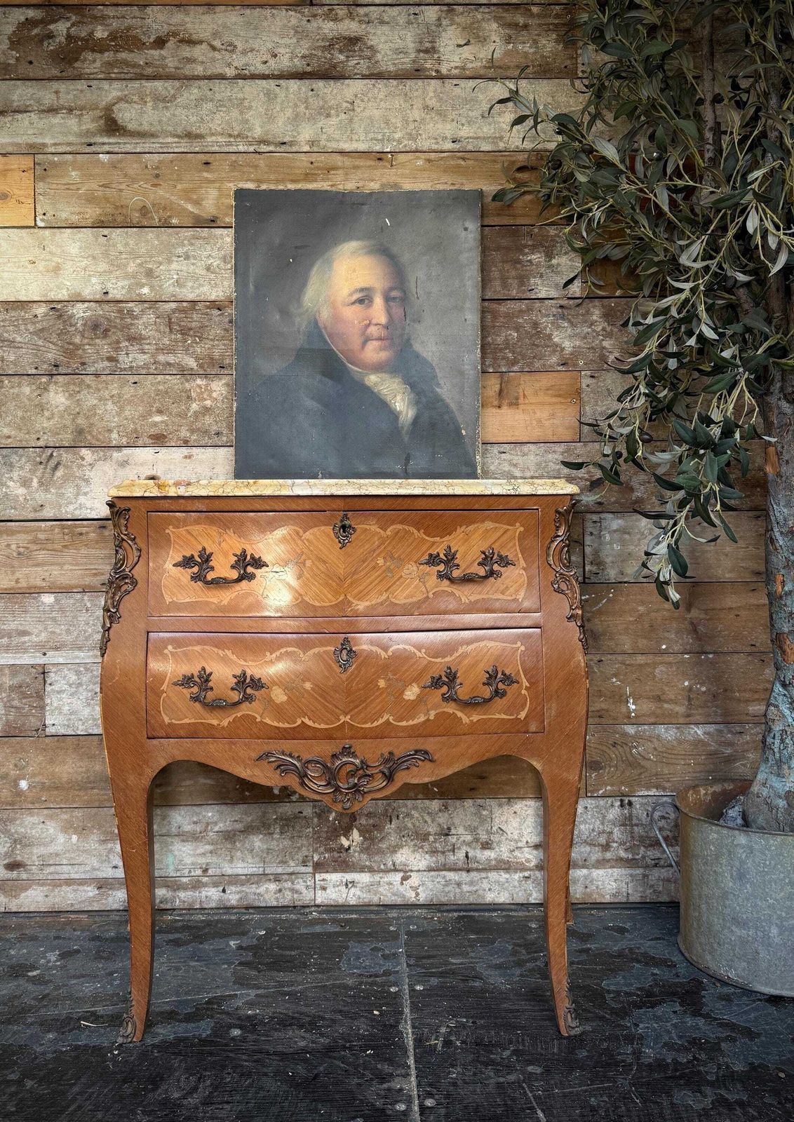 Louis XV Style Bombe Chest Of Drawers photo Furniture