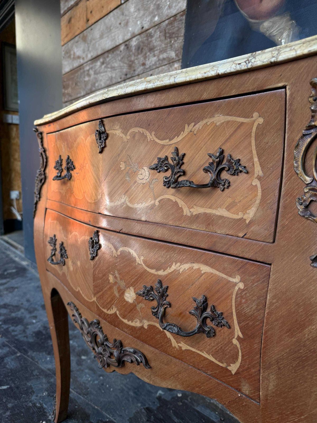 Louis XV Style Bombe Chest Of Drawers photo 840.0