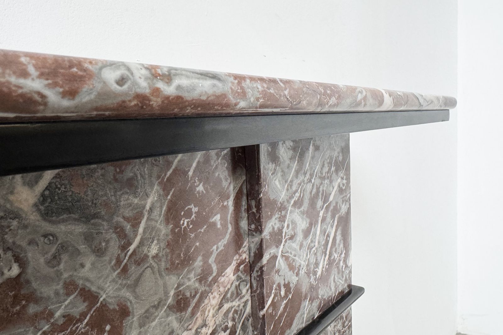 photo for sale Antique Victorian Fireplace Surround In Rouge Royal Marble