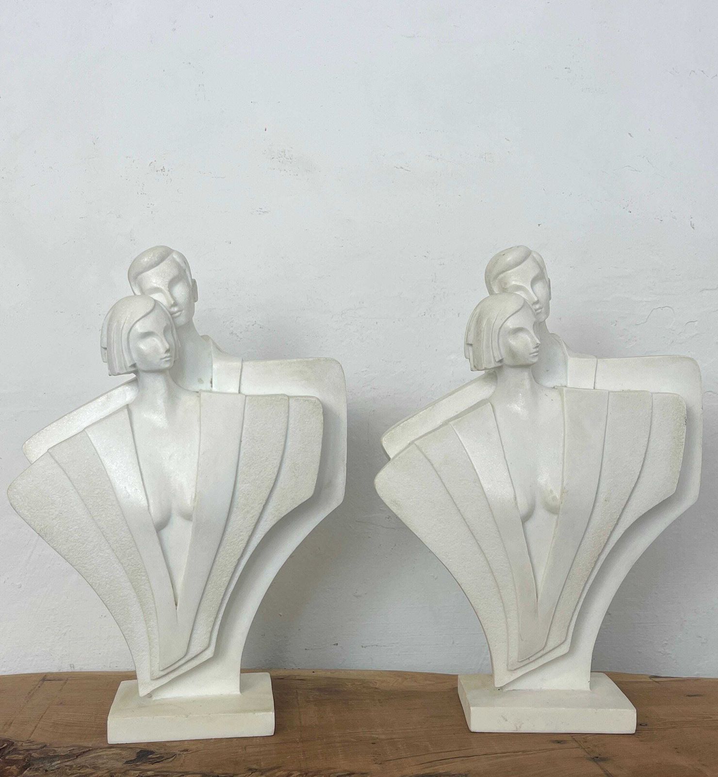 Retro Postmodern Art Deco Movement, Lindsey B Balkweill, London Sculpture, Home Bookends photo vinterior