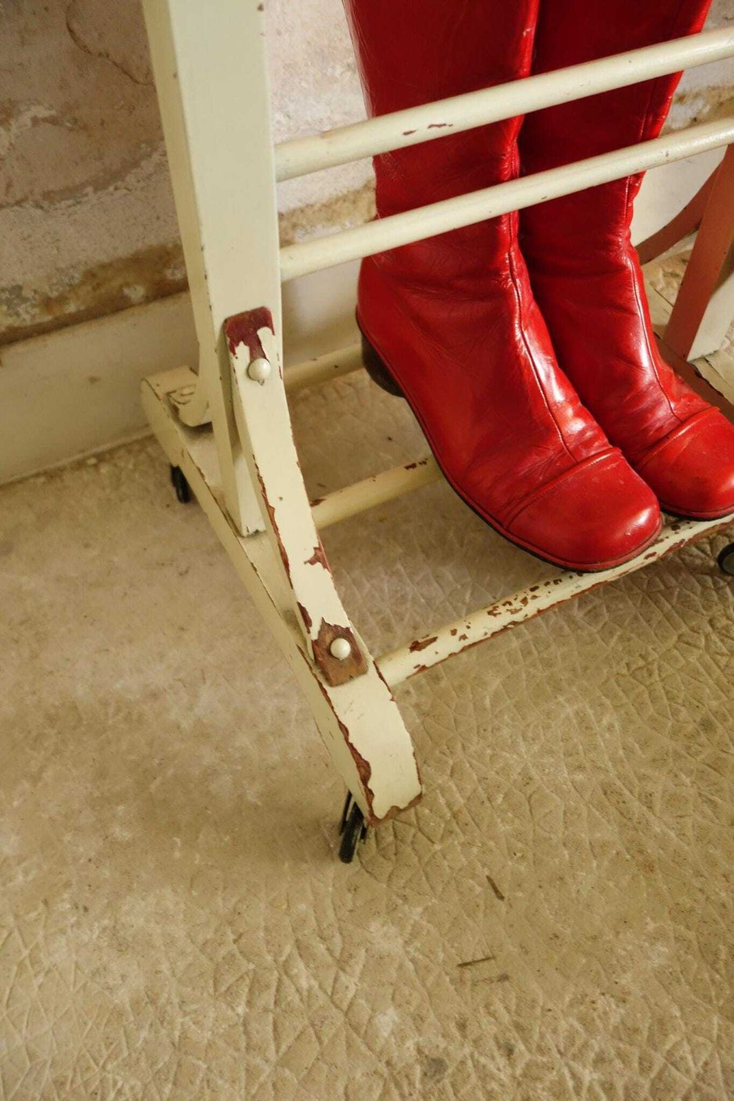 photo for sale Vintage French Butler's Valet Stand  1960s Industrial Clothes Rack