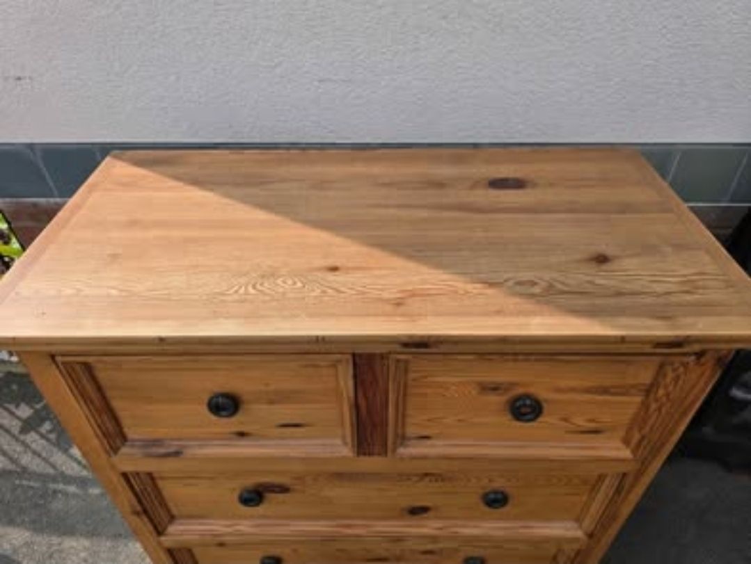 Collectable Antique Pine Chest Of Drawers photo for sale