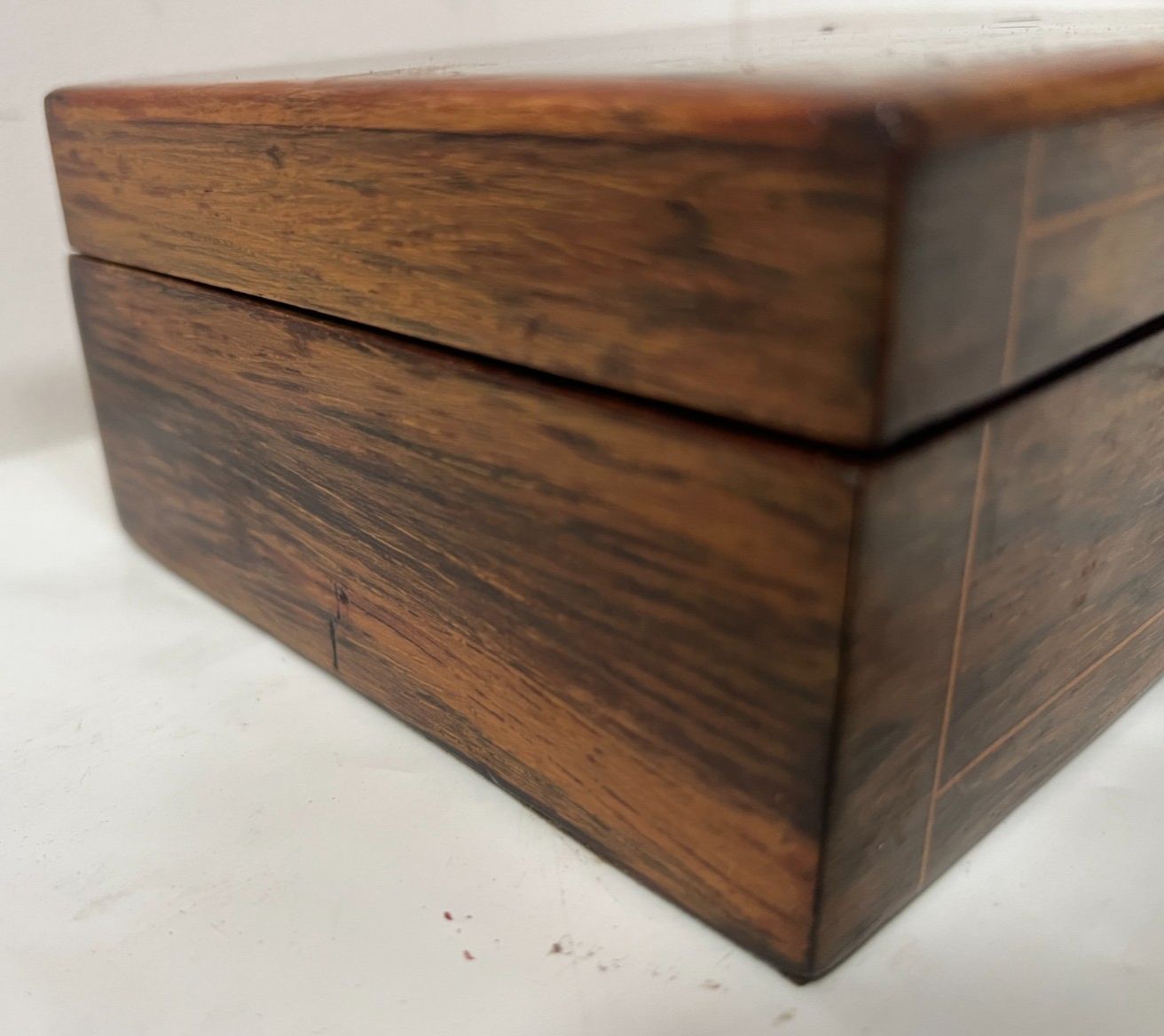 Napoleon III Mahogany And Light Wood Inlay Jewelry Box 20th Century photo Furniture