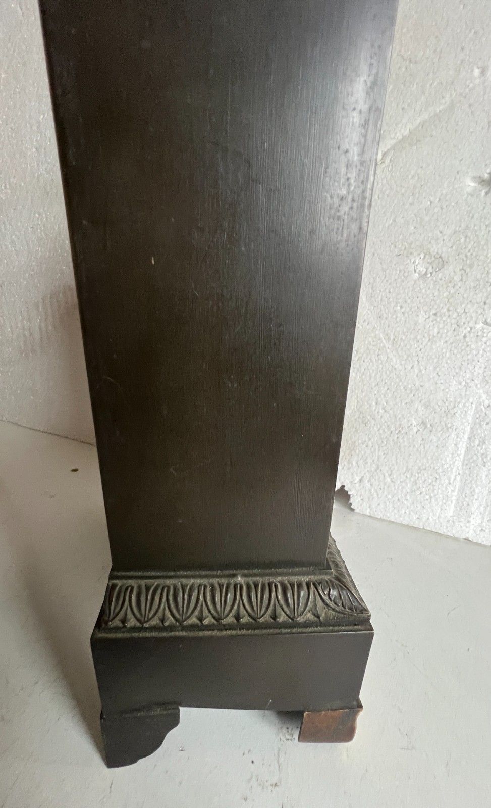 19th Century Empire Style Green Patina Bronze Clock photo vinterior