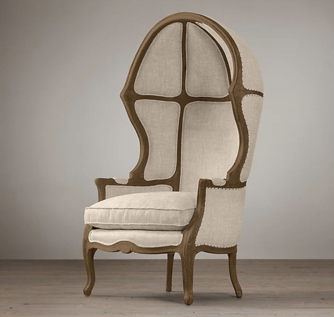 A Pair Of Versailles Balloon Chairs By Restoration Hardware photo for sale