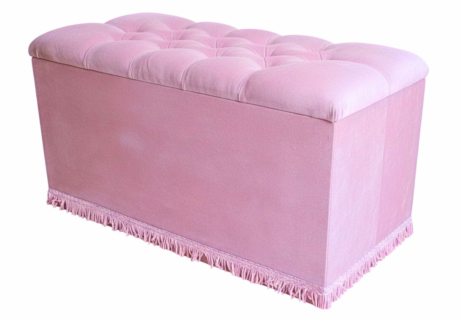 Upholstered In Sumptuously Soft Pink Velour (Velvet) Fabric, It Features A Desirable Chesterfield Style (Deep Button) Tufted Top That Offers A Plush, photo furniture