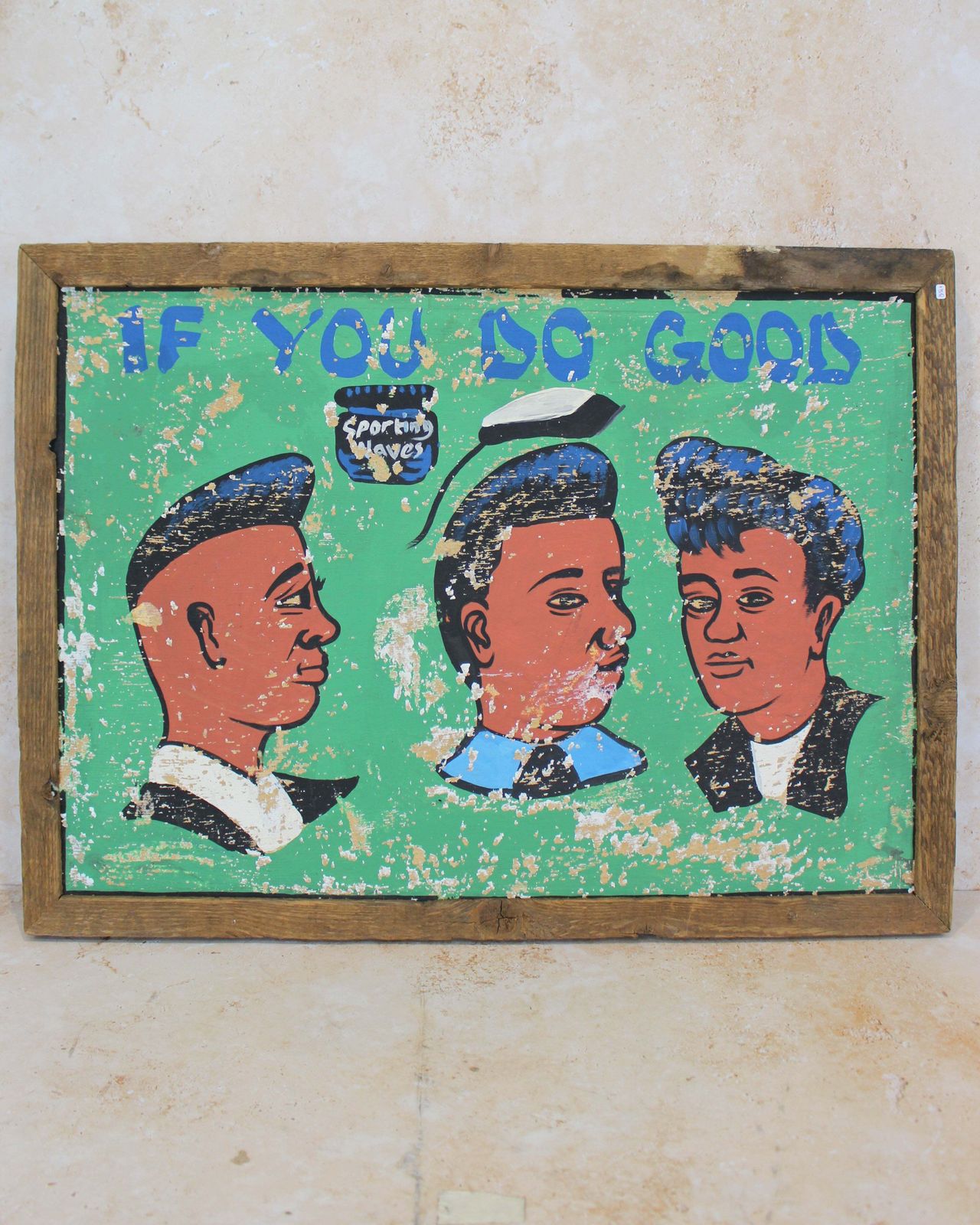 Vintage African Barber Sign   138.1