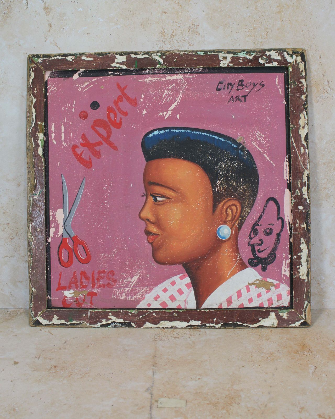 Vintage African Barber Sign   138.2