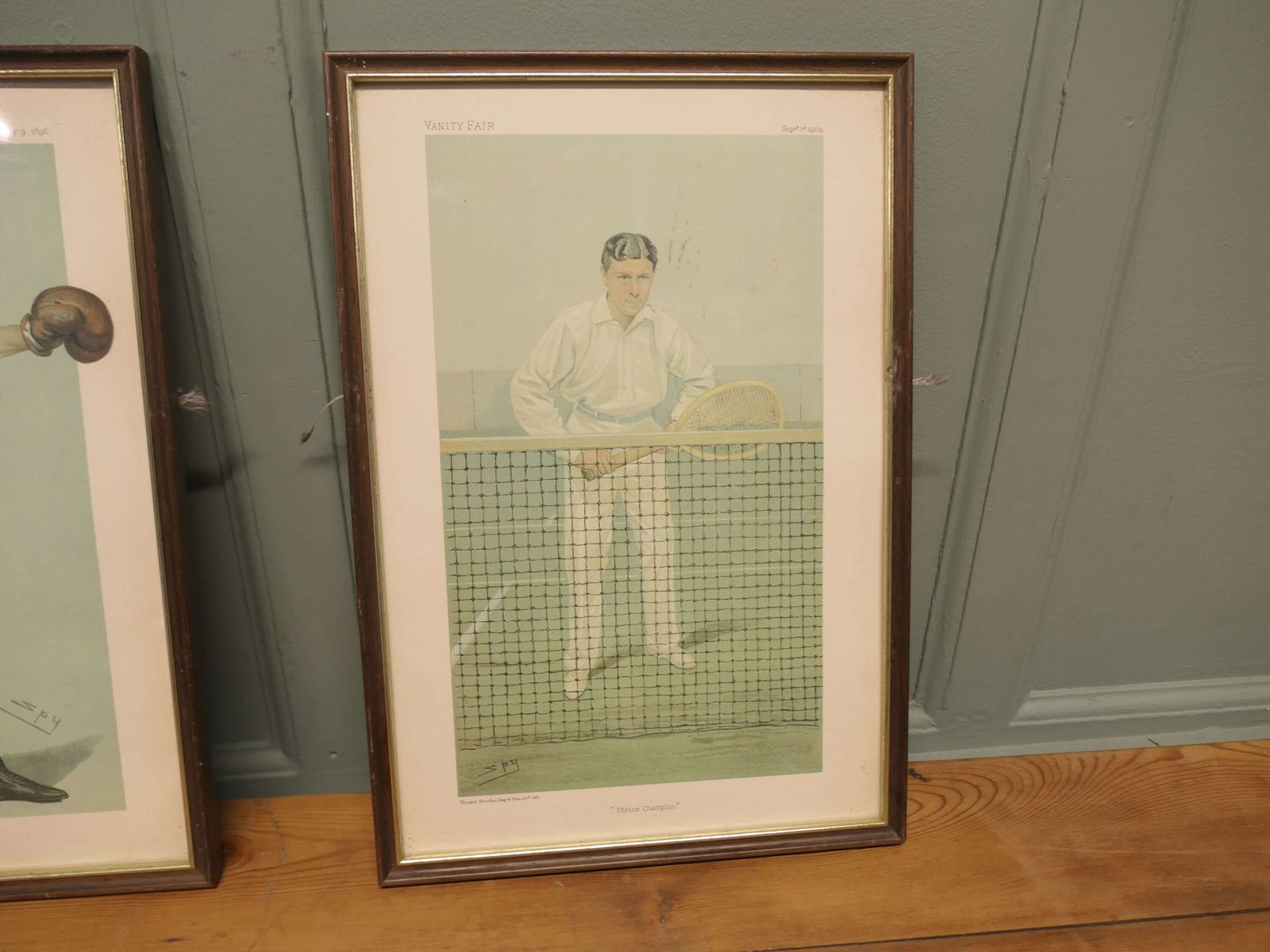 Collection Of 3 Vanity Fair Sport Themed “Spy” Prints photo Art