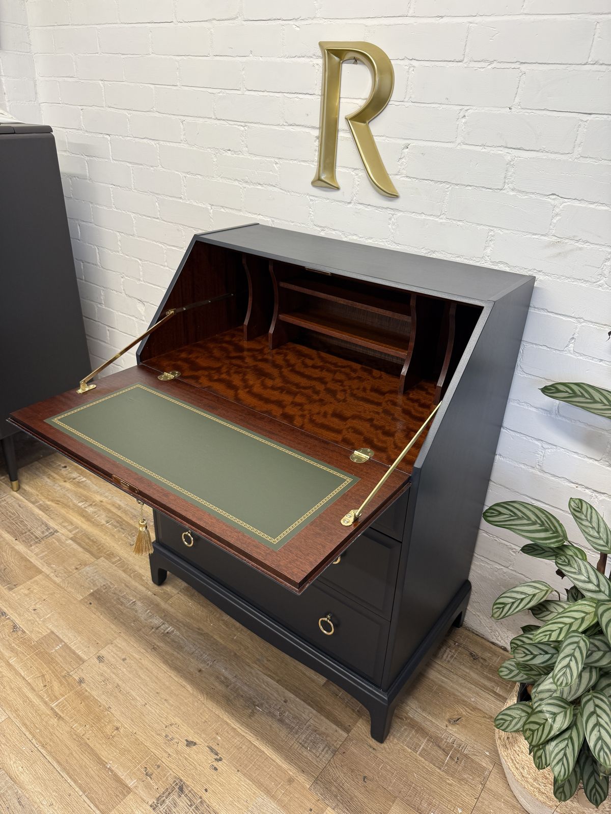 Stag Minstrel Bureau Black Painted In Soot By Benjamin Moore photo buy