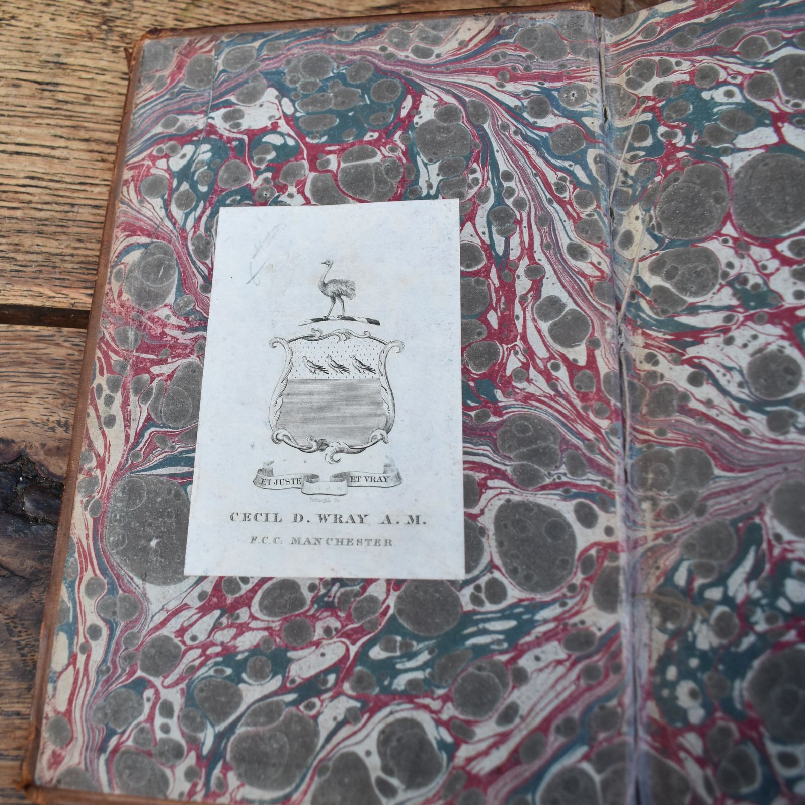 Antique 1749 The Bucolicks Of Virgil By John Martyn Owned By Cecil D. Wray Book photo vinterior
