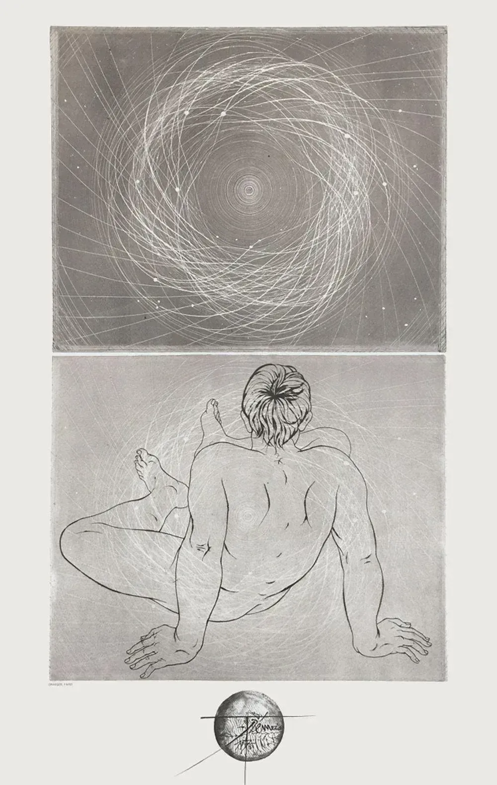1973 Pierre Yves Tremois, Man & Atoms photo for sale