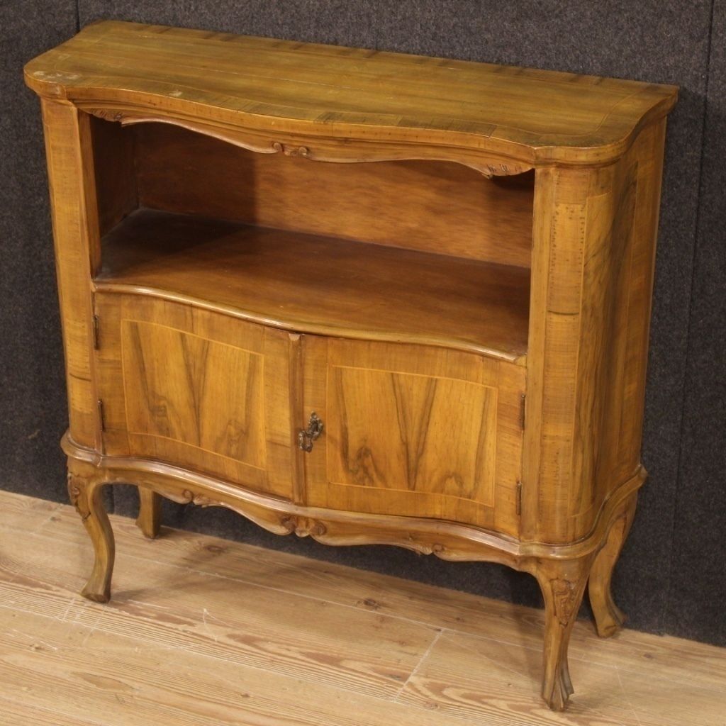 Venetian Sideboard Inlaid In Walnut, Burl, Beech And Maple photo for sale