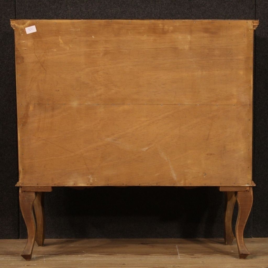 Venetian Sideboard Inlaid In Walnut, Burl, Beech And Maple photo vintage