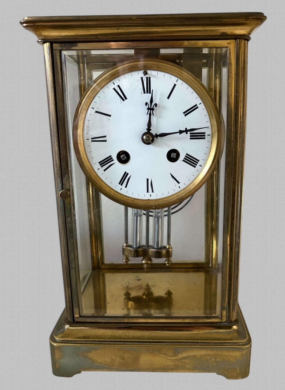 A French Crystal Regulator Clock C1900 By Samuel Marti Et Cie