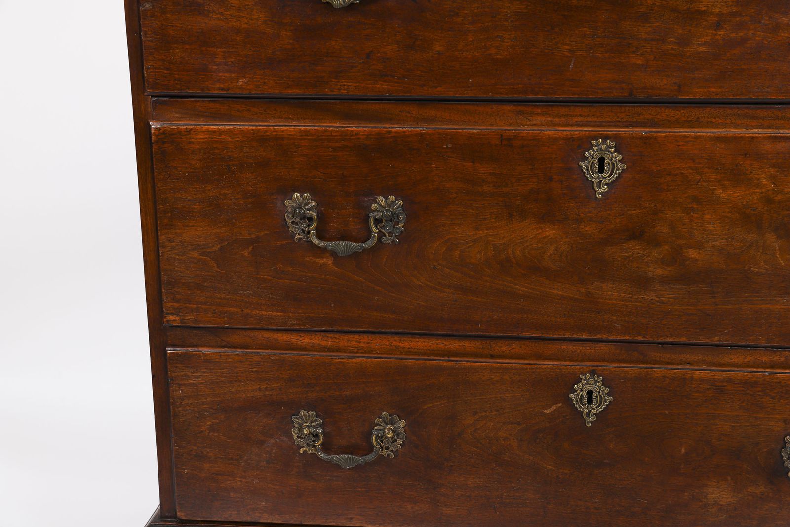 Antique George III Mahogany Chest Circa 1770 18th C photo vintage