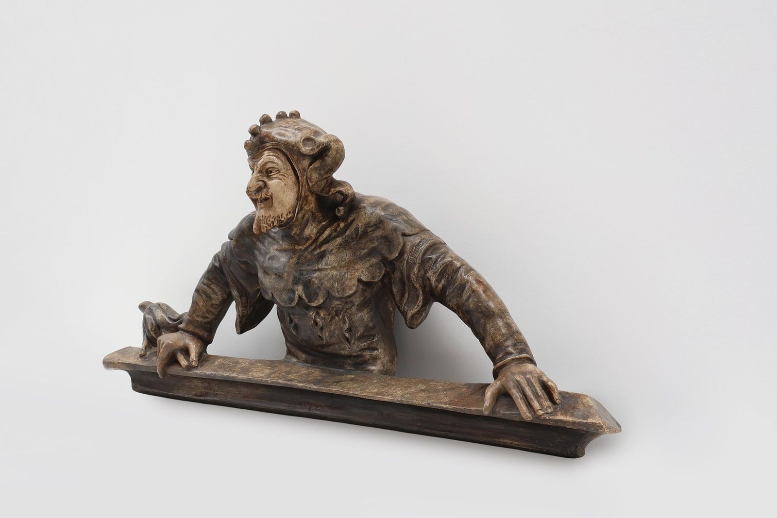 Antique Plaster Jester Or Joker, France, 1880s photo vinterior