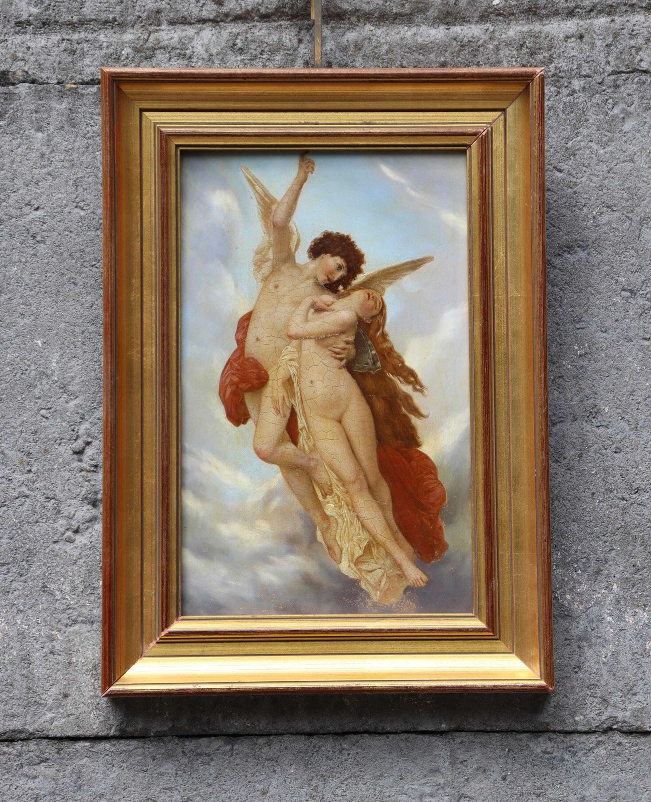 Romantic Oil Painting " The Abduction Of Psyche "  (St.251) photo 365.0