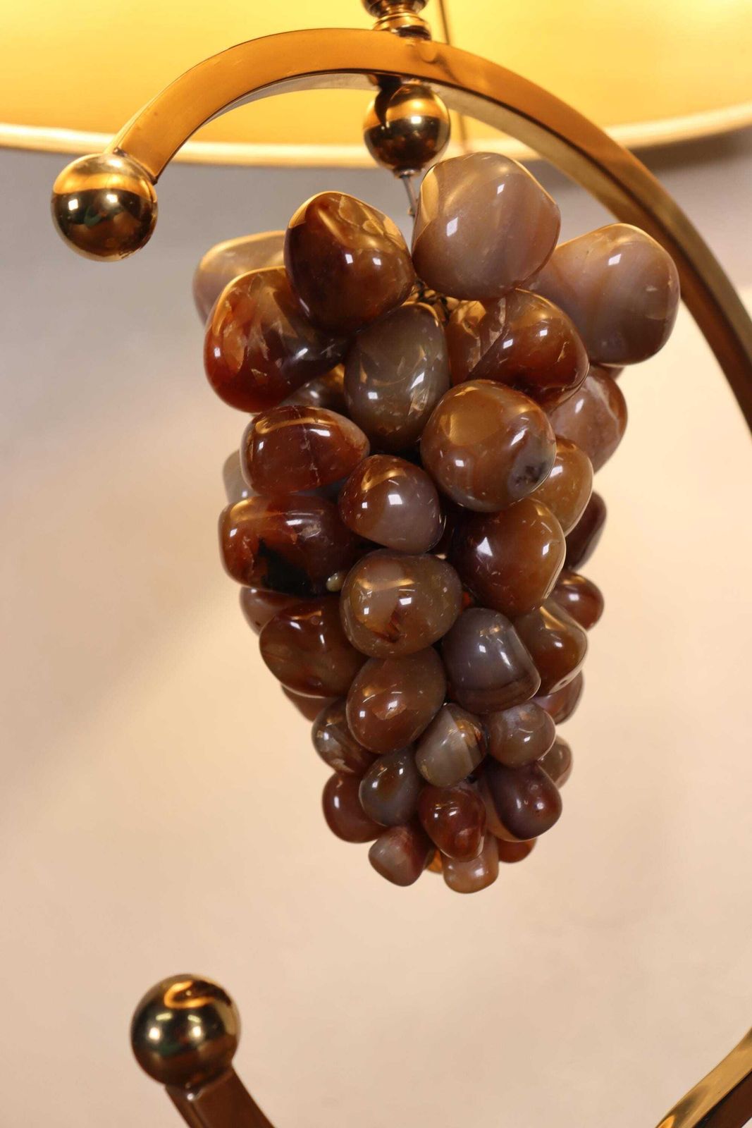 photo furniture Hollywood Regency Vintage Design Table Desk Gemstone Grape Fruit 1970's Lamp In The Manner Of Willy Rizzo Or Willy Daro (St.241)