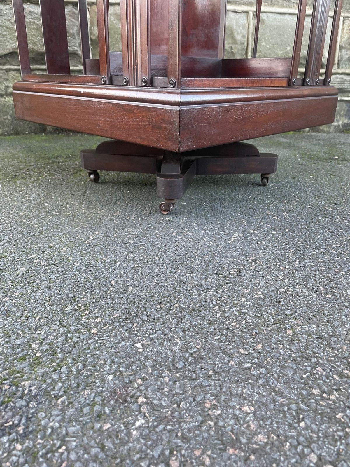 Antique Mahogany Revolving Library Bookcase photo 385.0