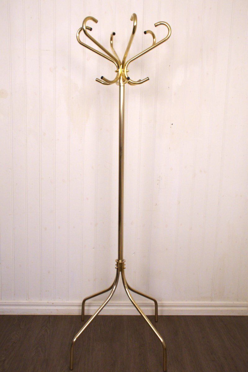 Swedish Brass Coat Hanger By Ragnvald Torkelson For Skånes Fagerhult, 1980s photo for sale