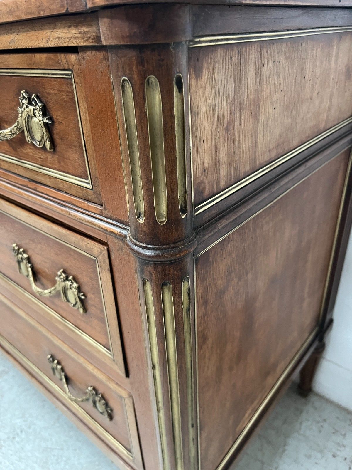 Louis XVI Style Mahogany Chest Of Drawers 19th Century photo furniture