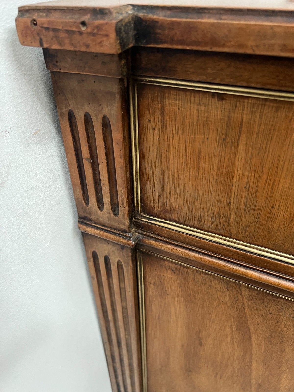 Louis XVI Style Mahogany Chest Of Drawers 19th Century photo vintage